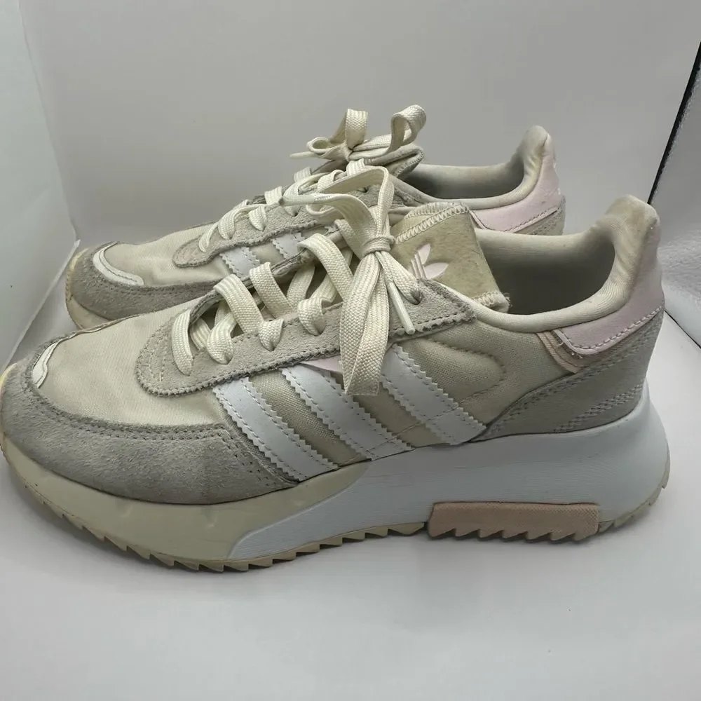 Adidas Retropy F2 Women's Shoes SIZE 6.5 6 1/2 OFFWHITE / ALMOST PINK GW9408